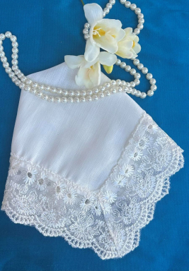 Ivory Linen and Lace Hanky Ivory Linen and Lace Hanky